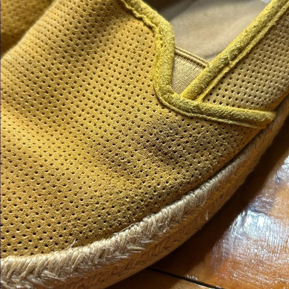 Boho Chic Clarks Azella Cushion Soft Yellow Granola‎ Espadrille Flats 9.5